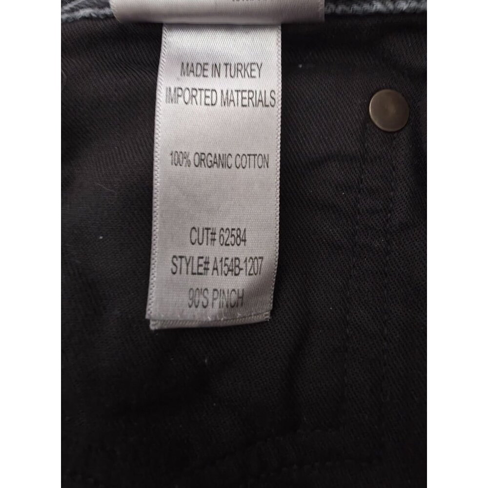 Agolde Black Stonewashed Straight Leg Denim Button Fly Jeans Men's 30x30 - Picture 6 of 11